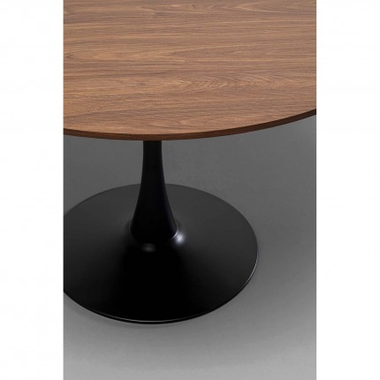 Table Schickeria Ø110cm walnut and black Kare Design