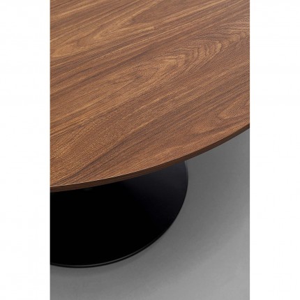 Table Schickeria Ø110cm walnut and black Kare Design