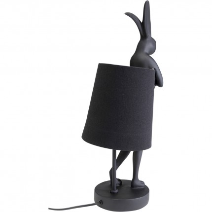 Lampe Animal lapin 50cm noire Kare Design