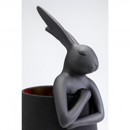 Lampe Animal lapin 50cm noire Kare Design