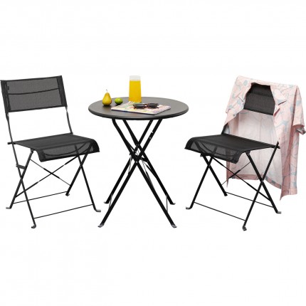 Foldable Outdoor Chair Balcony black Kare Design