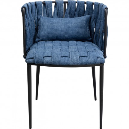 Chair with armrests Saluti blue Kare Design