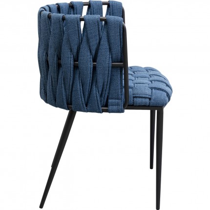 Chair with armrests Saluti blue Kare Design