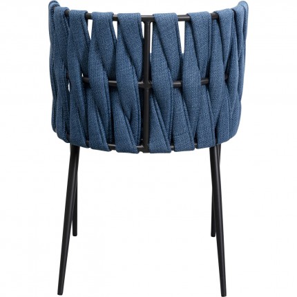 Chair with armrests Saluti blue Kare Design