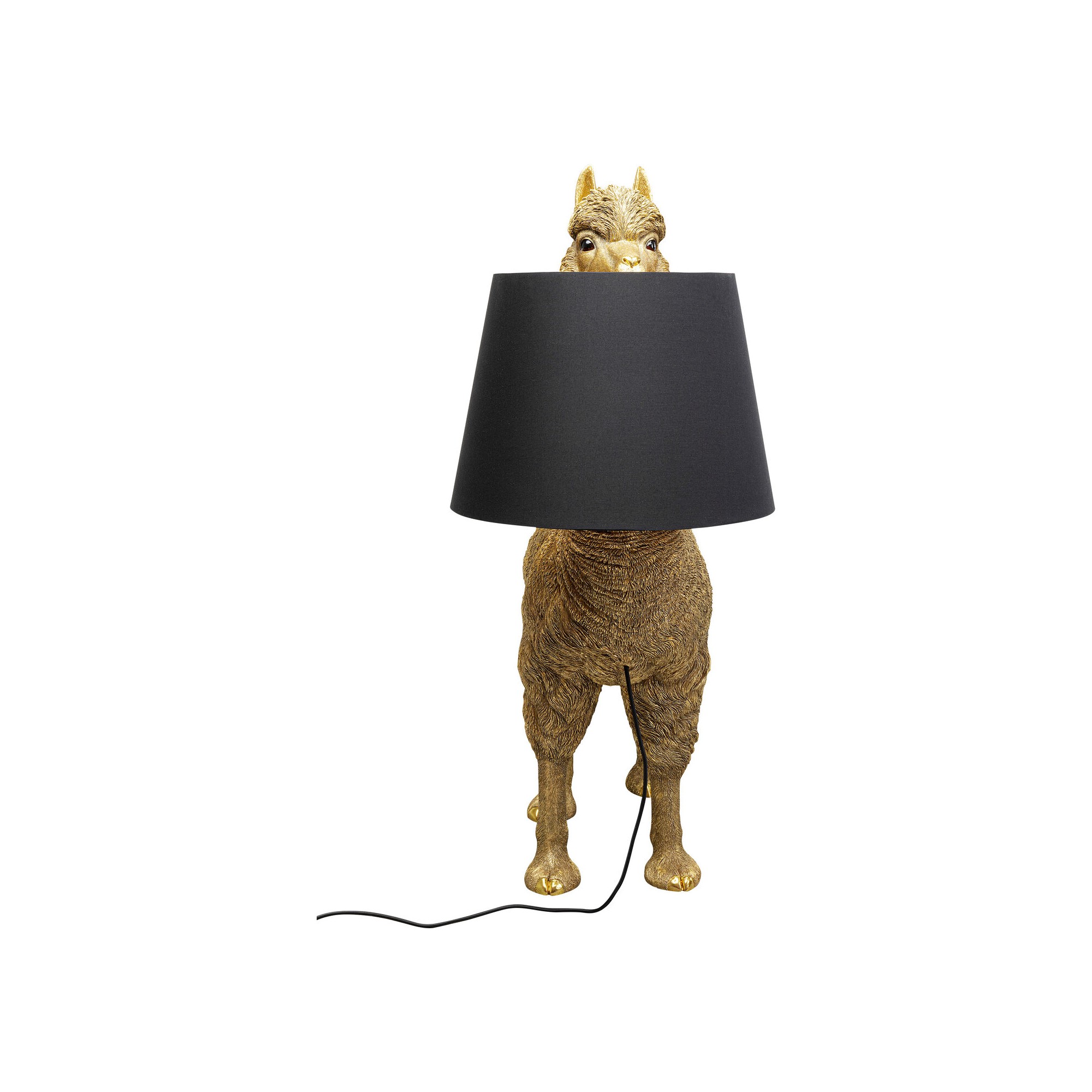 Lampadaire Alpaca doré 108cm