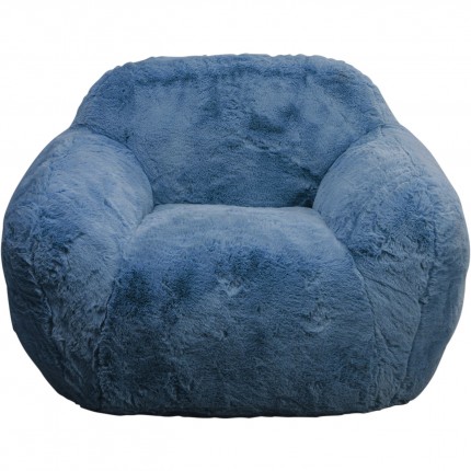 Armchair Mika 115cm blue Kare Design