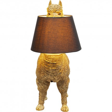 Lampe lama 59cm doré Kare Design