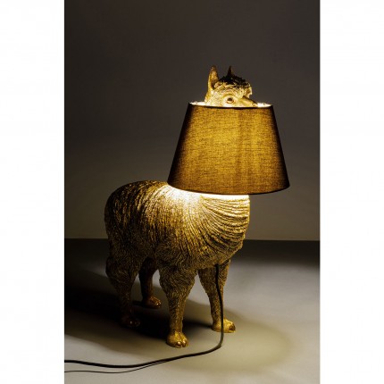 Lampe lama 59cm doré Kare Design