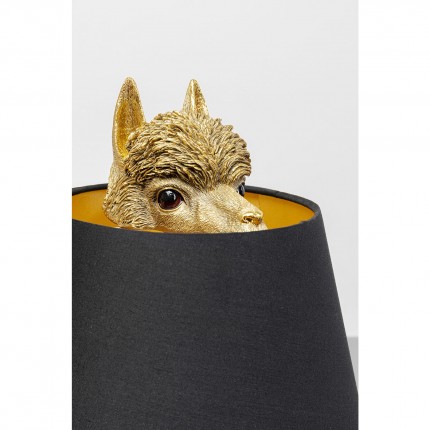 Table Lamp llama 59cm gold Kare Design