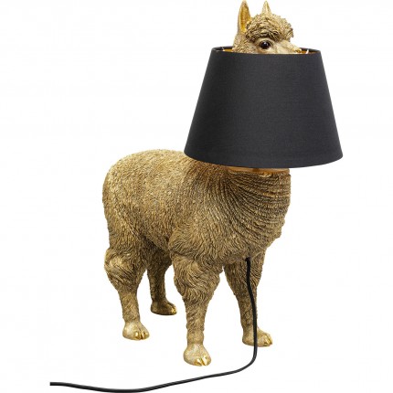 Lampe lama 59cm doré Kare Design