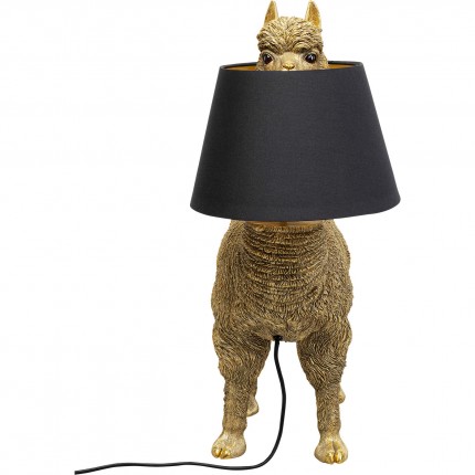 Lampe lama 59cm doré Kare Design