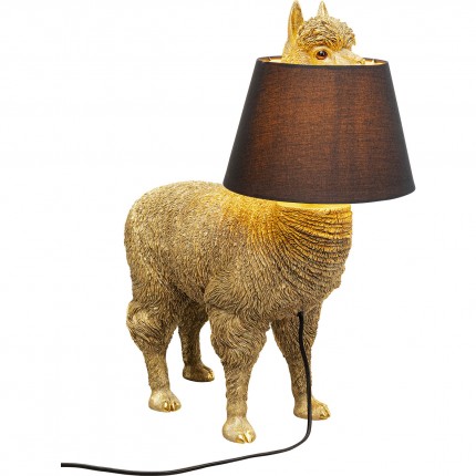 Lampe lama 59cm doré Kare Design