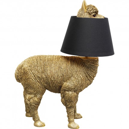 Lampe lama 59cm doré Kare Design