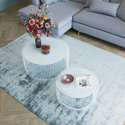 Coffee Table Wire White (2/Set) Kare Design