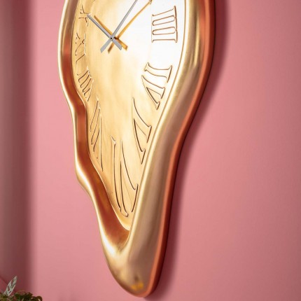 Wall Clock Big Drop Gold 92x127cm Kare Design