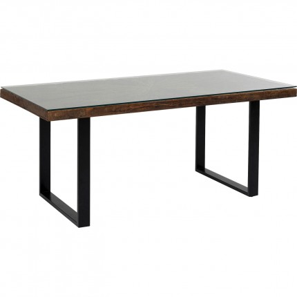 Table Conley 180x90cm pieds noirs Kare Design