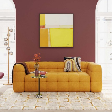 Sofa Salamanca 3-seater yellow Kare Design