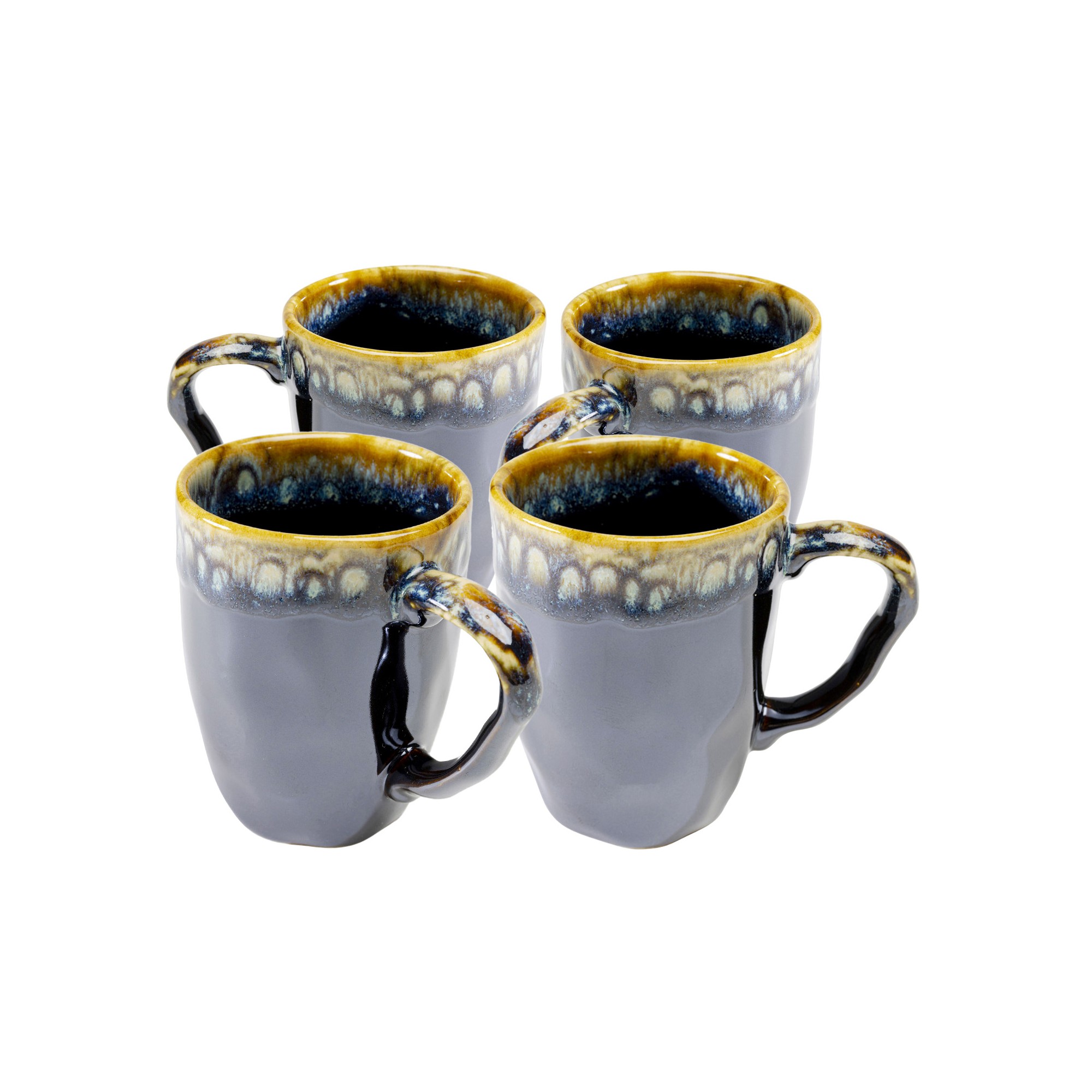 Mugs Lio bleus set de 4 Kare Design