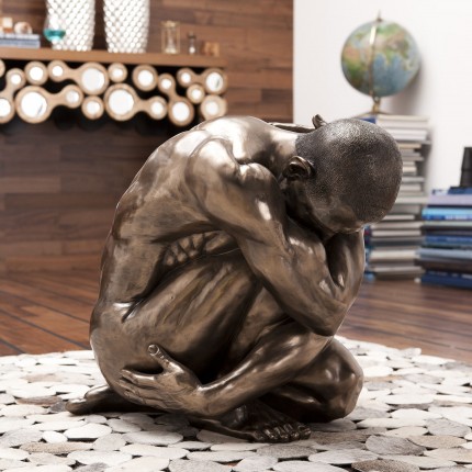 Deco Nude Man Hug Bronze 54cm Kare Design