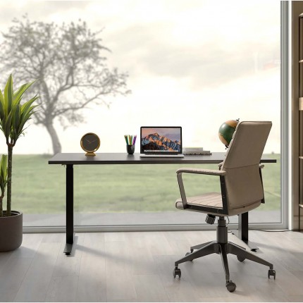 Chaise de bureau pivotante Labora taupe Kare Design