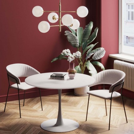 Table Schickeria Ø110cm white Kare Design