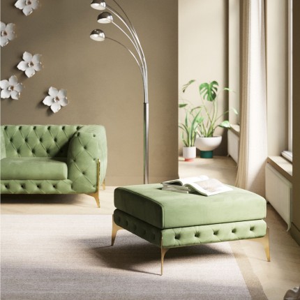 Sofa Bellissima 3-Seater velvet Green Kare Design