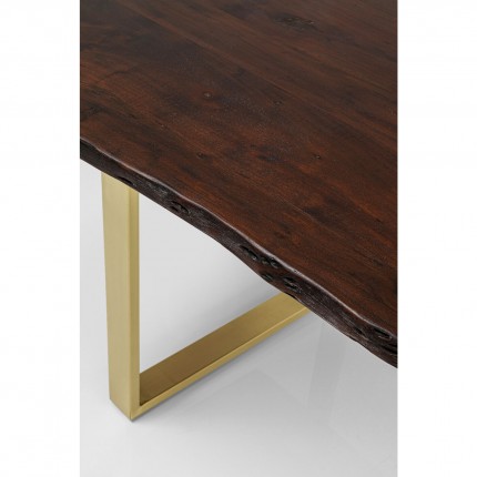 Table Harmony 160x80cm noyer laiton Kare Design