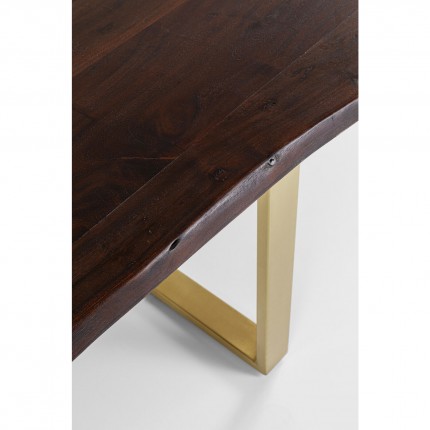 Table Harmony 160x80cm noyer laiton Kare Design