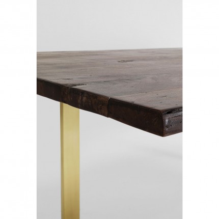 Table Harmony 160x80cm noyer laiton Kare Design