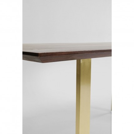 Table Symphony 200x100cm noyer laiton Kare Design