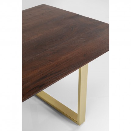 Table Symphony 200x100cm noyer laiton Kare Design