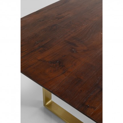 Table Symphony 180x90cm walnut gold Kare Design