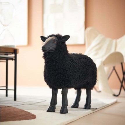 Deco sheep 48cm zwart Kare Design