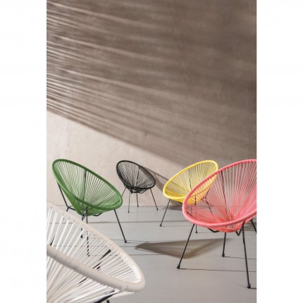 Outdoor Armchair Acapulco yellow Kare Design