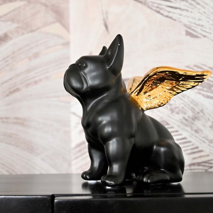 Deco black bulldog golden wings Kare Design