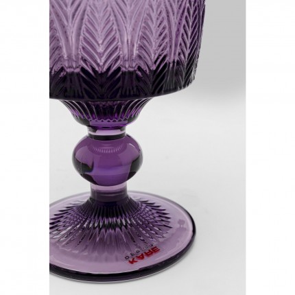 Wine glass Fogli purple (6/set) Kare Design