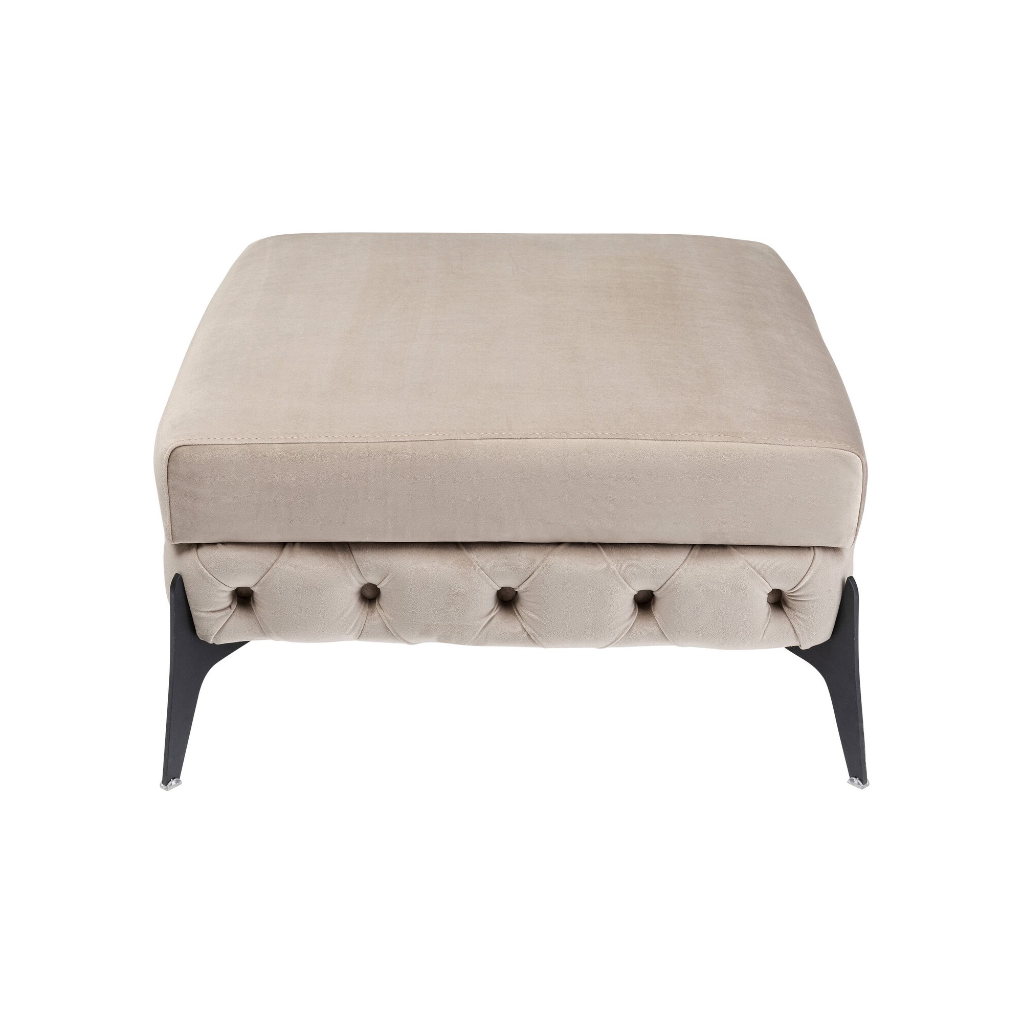 Stool Bellissima velvet beige Kare Design