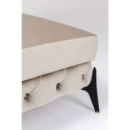 Stool Bellissima velvet beige Kare Design