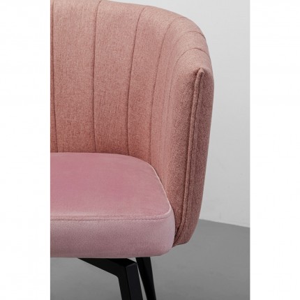 Swivel chair with armrests Merida pink Kare Design