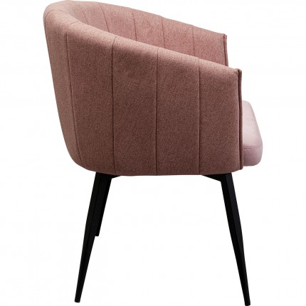 Swivel chair with armrests Merida pink Kare Design