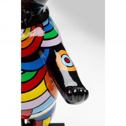 Deco black dancing dog 53cm Kare Design