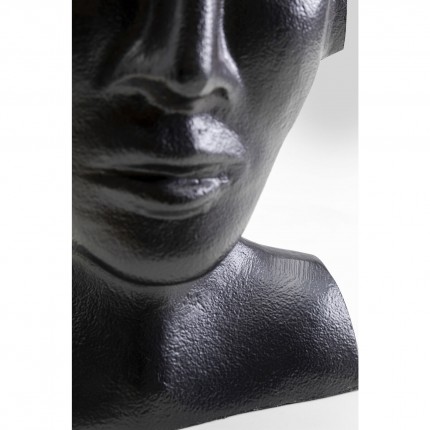 Vase Rostro face black 17cm Kare Design