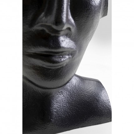 Vase Rostro visage noir 17cm Kare Design