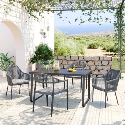 Outdoor Table Santos 143x83cm black Kare Design