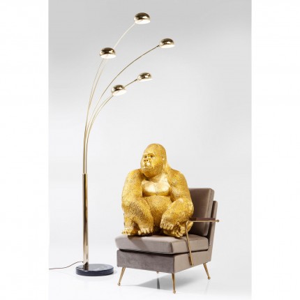 Deco gorilla XL 76cm gold Kare Design