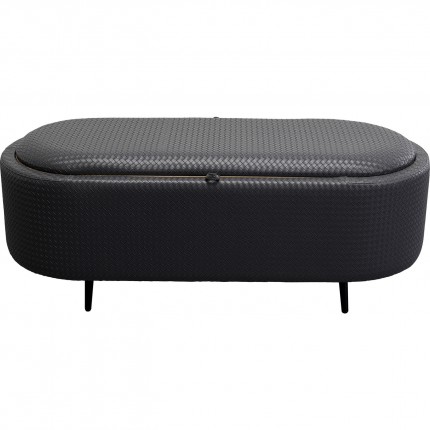 Storage bench Venezia black Kare Design