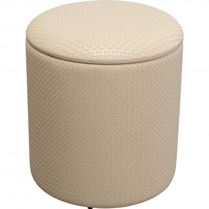 Stool Trunk Venezia cream Kare Design