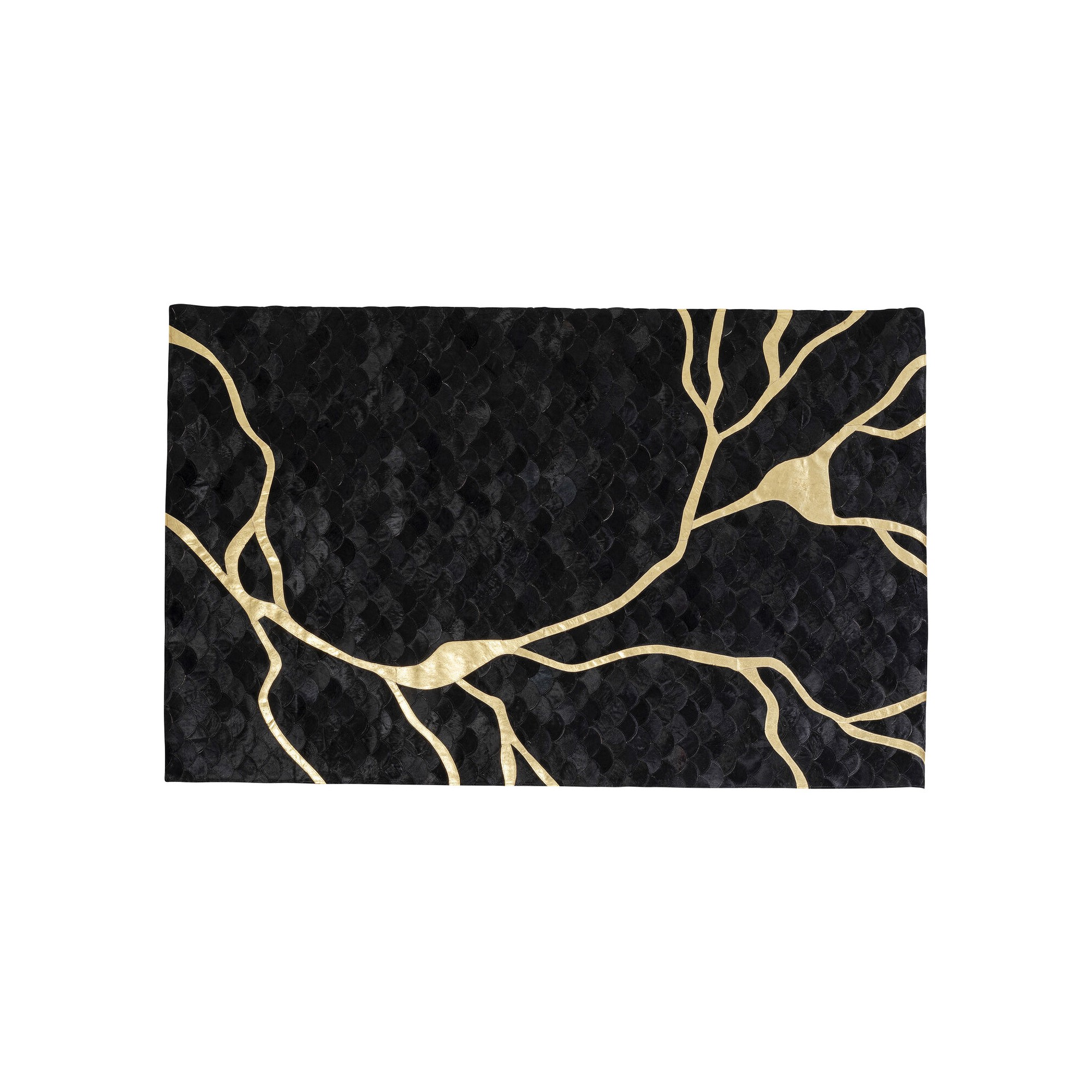 Tapis Fulmine noir 170x240cm