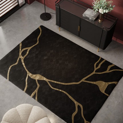 Carpet Fulmine black 240x170cm Kare Design