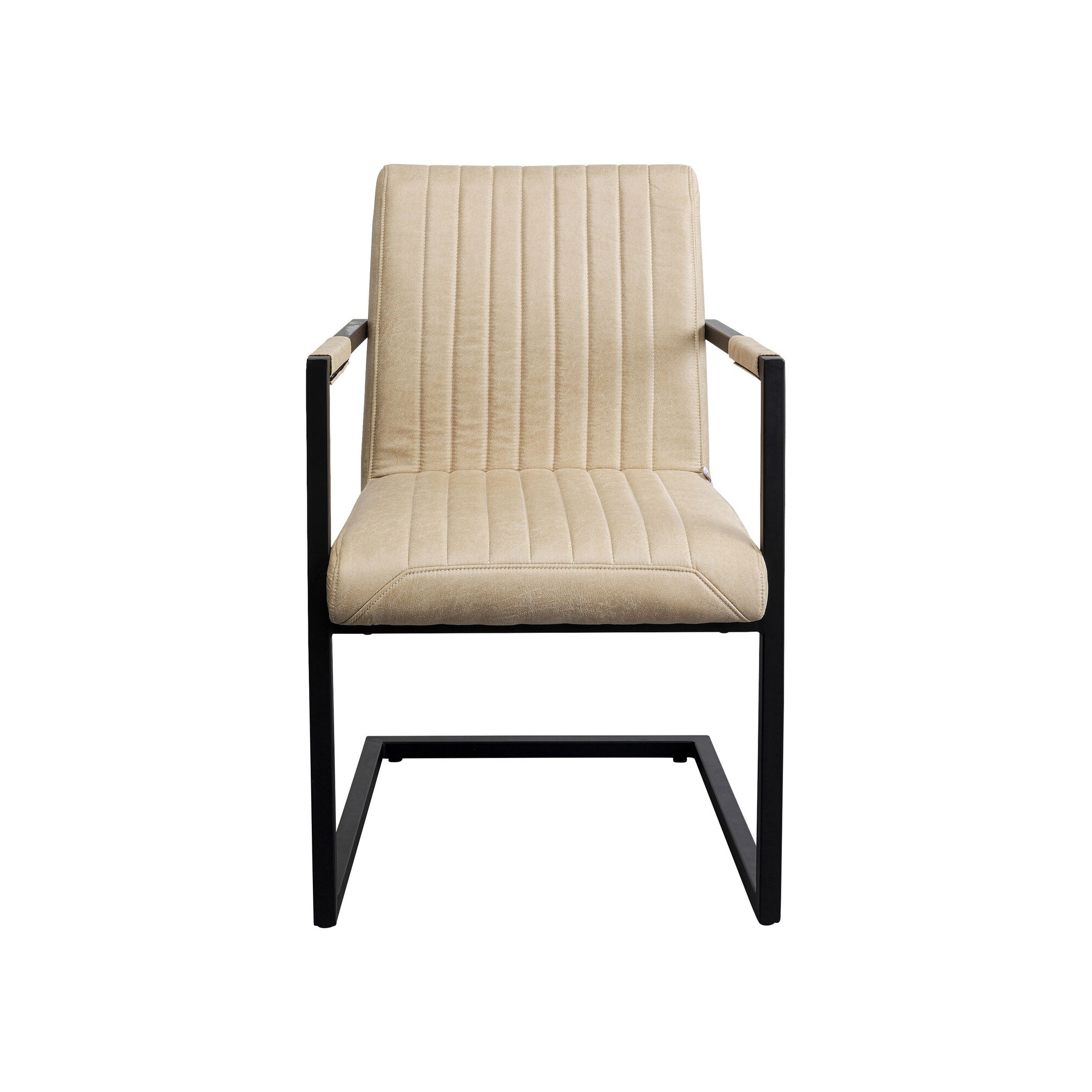 Chair with armrests Cantilever Thamos beige Kare Design